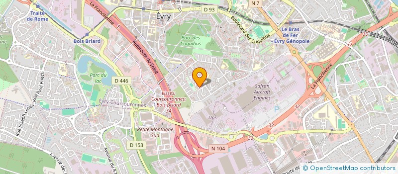 localisation de l'entreprise NDONGLISH SERVICES  EVRY-COURCOURONNES