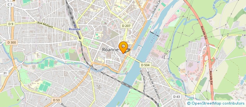 localisation de l'entreprise NDOSSI-MABA à ROANNE