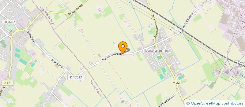 localisation de l'entreprise NDP BAT  BOIS-GRENIER