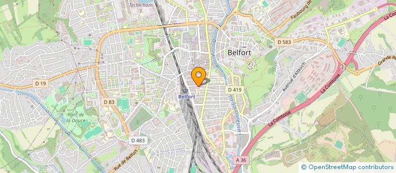 localisation de l'entreprise NDR MINCEUR 90 à BELFORT