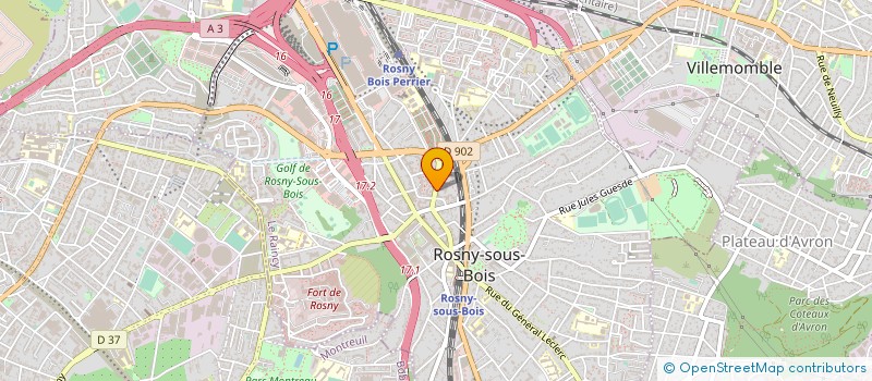 localisation de l'entreprise NDR RENOVATION à ROSNY-SOUS-BOIS
