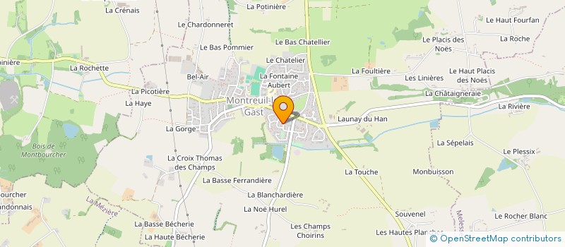 localisation de l'entreprise NDRH à MONTREUIL-LE-GAST
