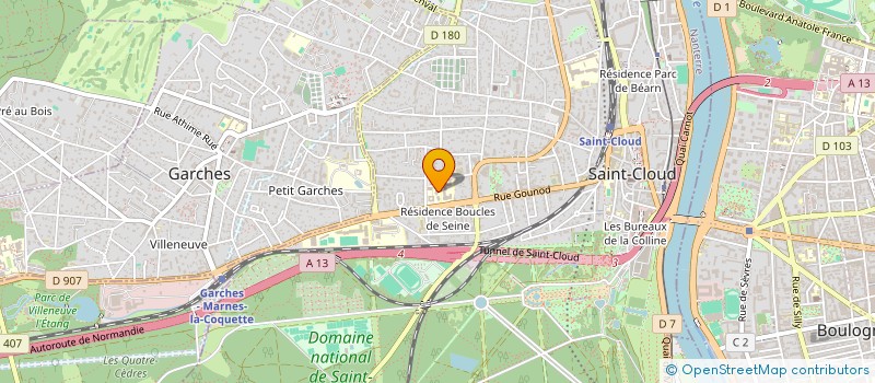localisation de l'entreprise NDS IMMO à SAINT-CLOUD