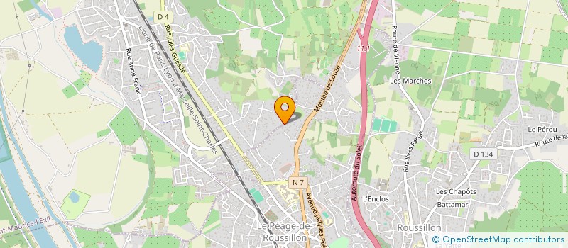 localisation de l'entreprise NDS PLOMBERIE  LE PEAGE-DE-ROUSSILLON