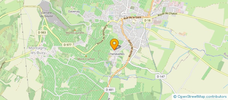 localisation de l'entreprise NDT CONSEILS  BUXY