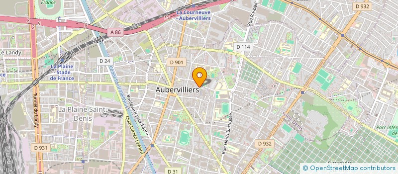 localisation de l'entreprise NDW FOURNIL à AUBERVILLIERS