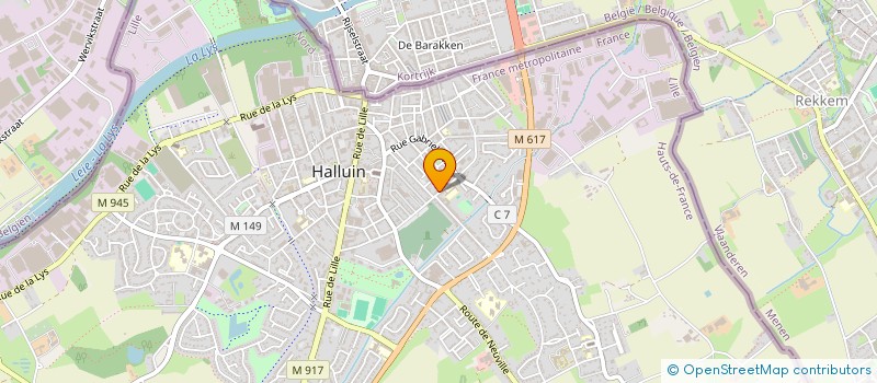 localisation de l'entreprise NDW PLAST à HALLUIN