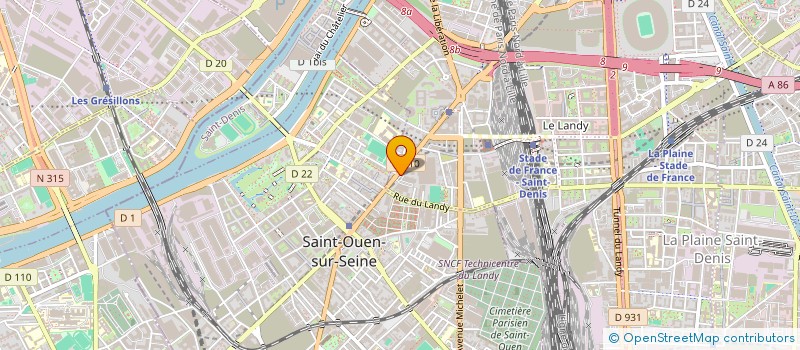 localisation de l'entreprise NDZ PARIS à SAINT-DENIS