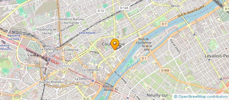 localisation de l'entreprise NE COURBEVOIE DRIVE  COURBEVOIE