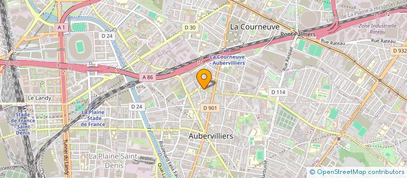 localisation de l'entreprise NE2 à LA COURNEUVE