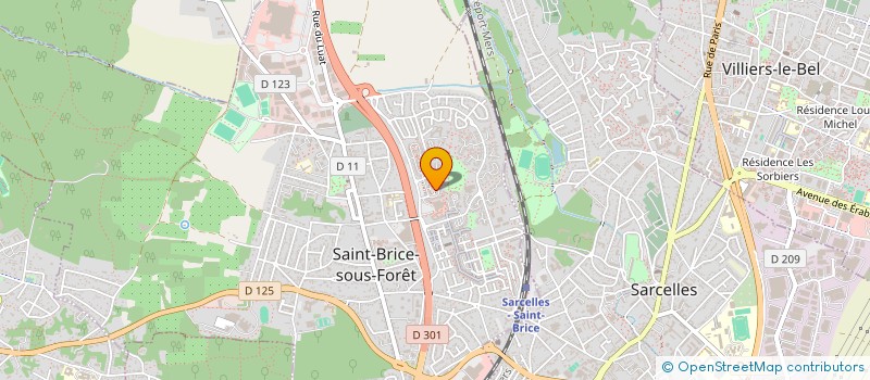 localisation de l'entreprise NE2J à SAINT-BRICE-SOUS-FORET