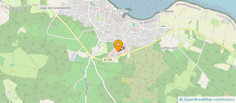 localisation de l'entreprise NEA à LA FLOTTE