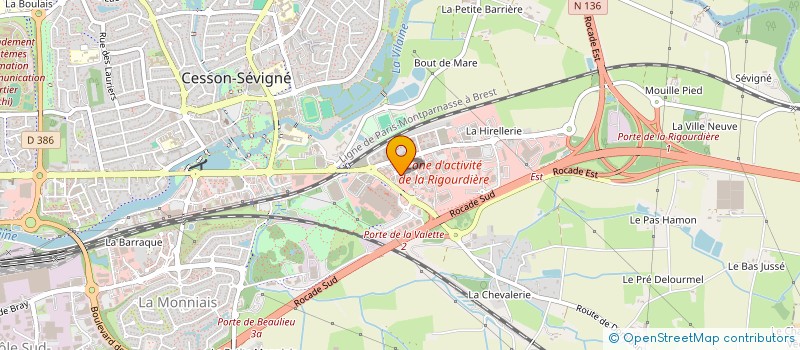localisation de l'entreprise NEAG 9 à CESSON-SEVIGNE
