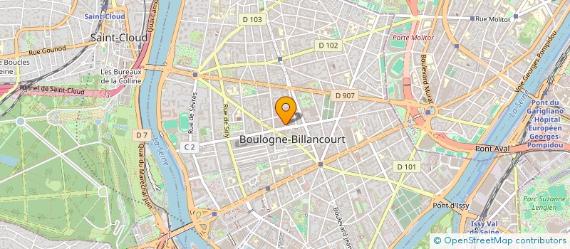 localisation de l'entreprise NEAG BOULOGNE à BOULOGNE-BILLANCOURT