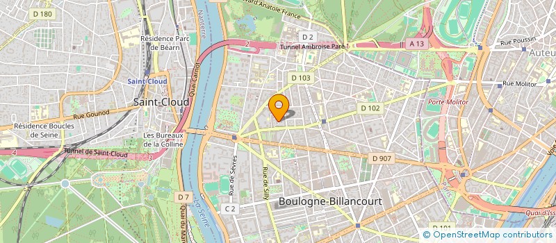 localisation de l'entreprise NEAT TRANSPORT à BOULOGNE-BILLANCOURT