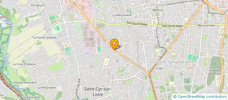 localisation de l'entreprise NEAU / DOSSEVI  SAINT-CYR-SUR-LOIRE