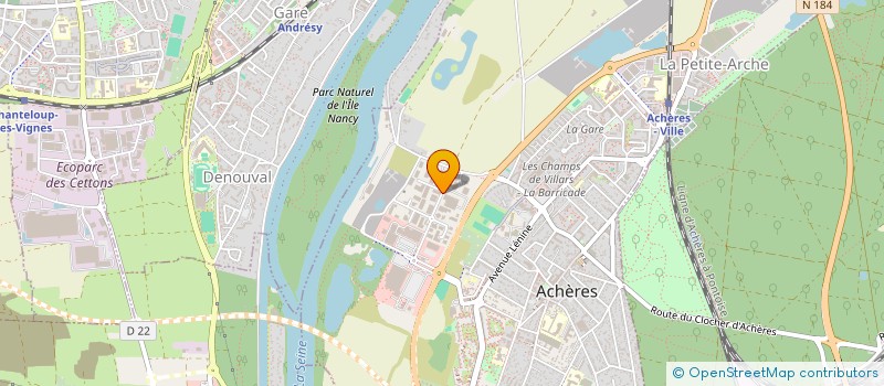 localisation de l'entreprise NEAU FRERES INVESTISSEMENTS  ACHERES