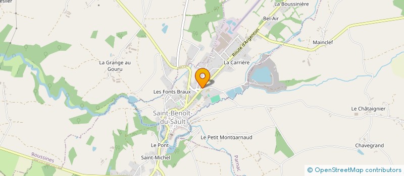 localisation de l'entreprise NEAU MARIE-ROSE à SAINT-BENOIT-DU-SAULT