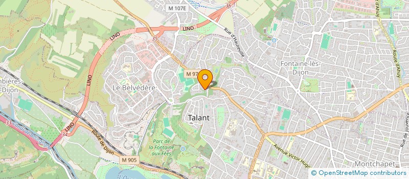 localisation de l'entreprise NEB  TALANT