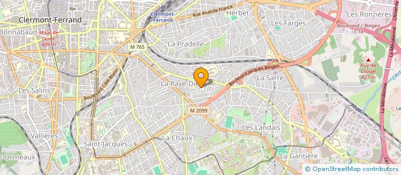 localisation de l'entreprise NEB NOOMA  CLERMONT FERRAND