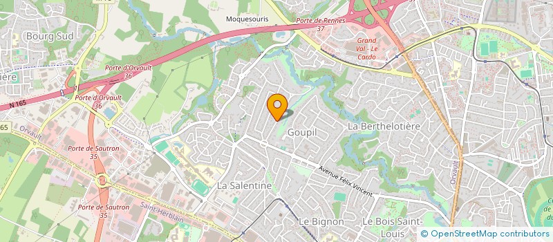 localisation de l'entreprise NEBA à ORVAULT