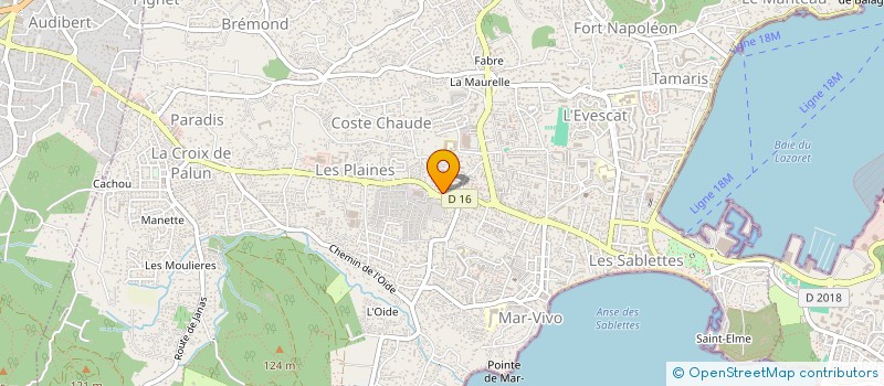 localisation de l'entreprise NEBBOUT à LA SEYNE-SUR-MER