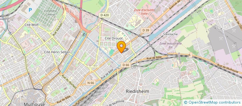 localisation de l'entreprise NEBEIS REMMUN  RIEDISHEIM