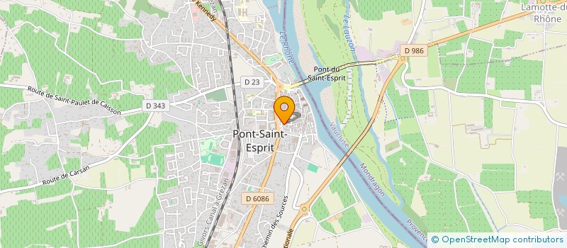 localisation de l'entreprise NEBIA à PONT-SAINT-ESPRIT