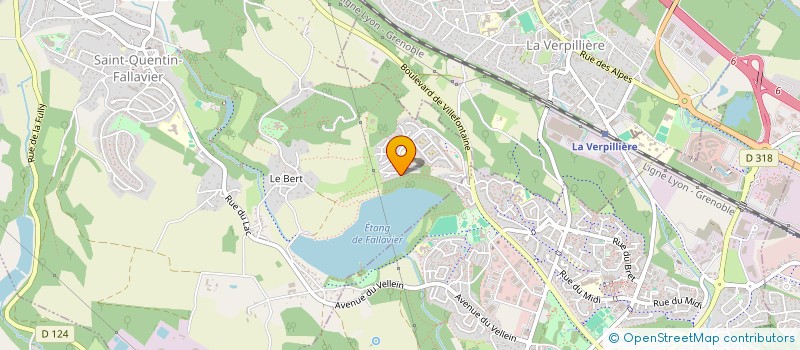 localisation de l'entreprise NEBOIS PASCAL à SAINT-QUENTIN-FALLAVIER