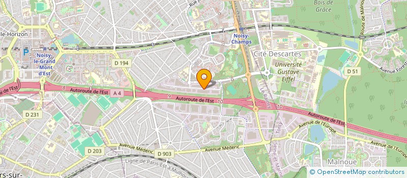 localisation de l'entreprise NEBOPAN à NOISY-LE-GRAND