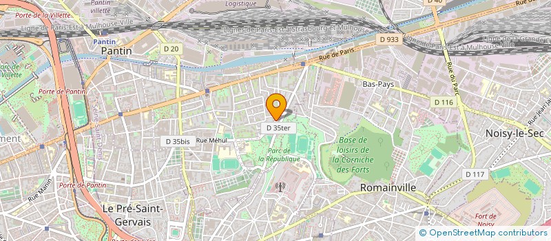 localisation de l'entreprise NEBULONS à PANTIN