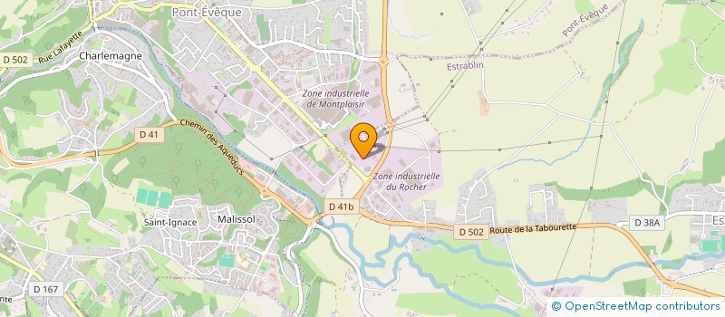 localisation de l'entreprise NEC  ESTRABLIN