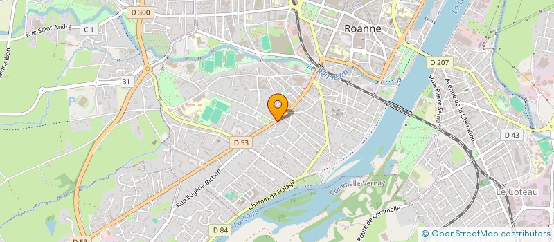 localisation de l'entreprise NEC-AL  ROANNE