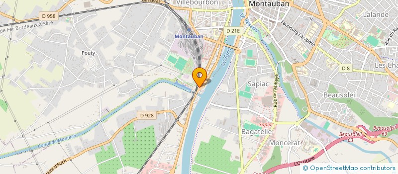 localisation de l'entreprise NEC BOULANGERIE à MONTAUBAN