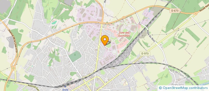 localisation de l'entreprise NEC DEVELOPPEMENT à BESANCON