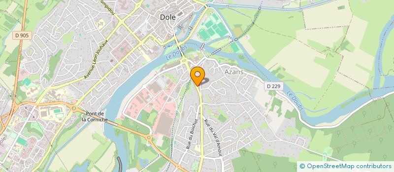 localisation de l'entreprise NEC NETTOYAGE à DOLE