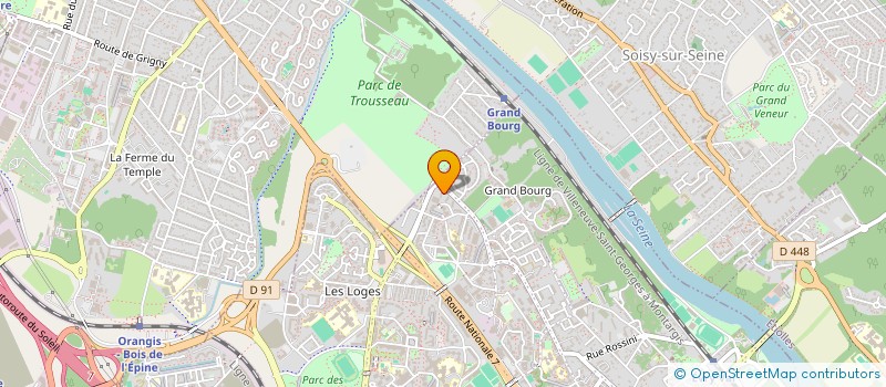 localisation de l'entreprise NEC PLUS ULTRA  EVRY-COURCOURONNES