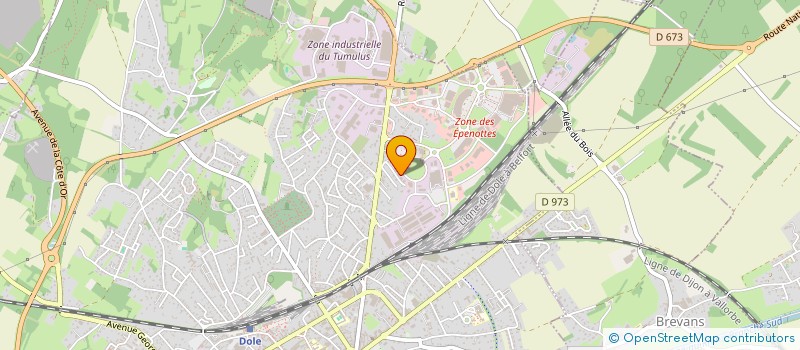 localisation de l'entreprise NEC TELEPROSPECTION à DOLE