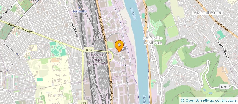 localisation de l'entreprise NECAM à SOTTEVILLE-LES-ROUEN