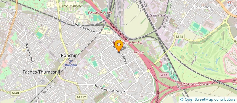 localisation de l'entreprise NECEA  RONCHIN