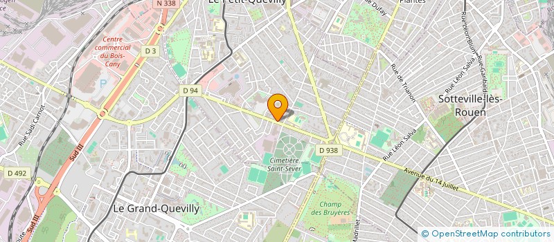 localisation de l'entreprise NECHIRVAN CONSTRUCTION à LE PETIT-QUEVILLY