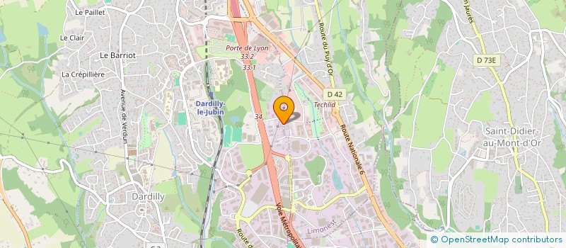 localisation de l'entreprise NECIA à DARDILLY