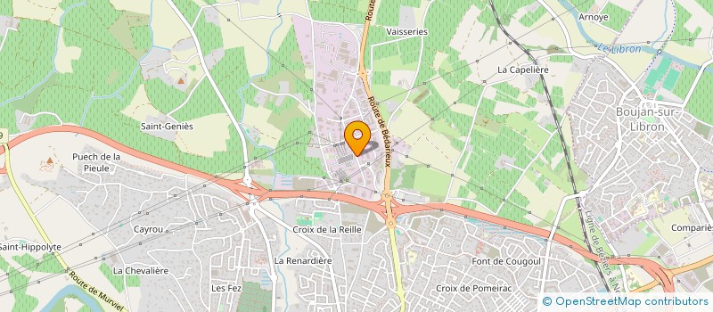 localisation de l'entreprise NECOBAC à BEZIERS