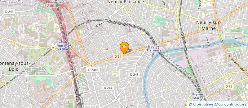 localisation de l'entreprise NECOR à LE PERREUX-SUR-MARNE