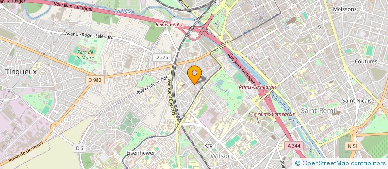 localisation de l'entreprise NECOSIX ENTREPRISES  REIMS