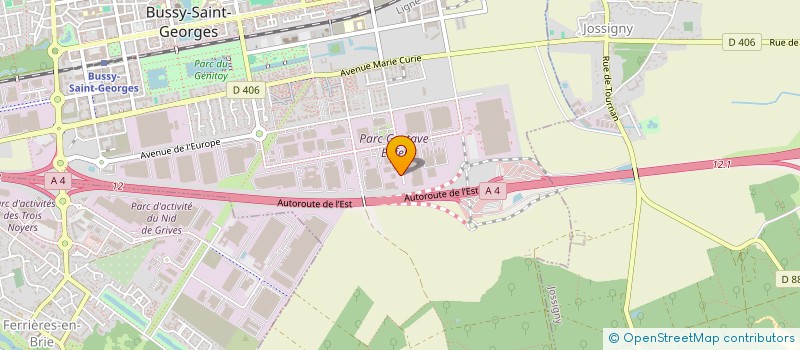 localisation de l'entreprise NECOTRANS  BUSSY-SAINT-GEORGES