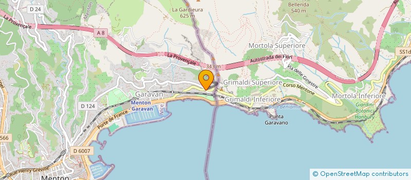 localisation de l'entreprise NECTAR à MENTON
