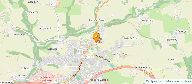 localisation de l'entreprise NECTAR ET PAPILLON  PLEYBEN