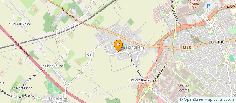localisation de l'entreprise NECTARGO à LEZENNES