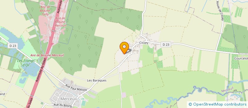 localisation de l'entreprise NECTARS DE BOURGOGNE à MERCEUIL